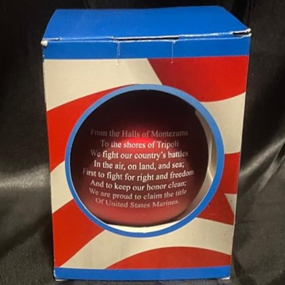 AMERICAN PRIDE US MARINE CORPS CHRISTMAS HOLIDAY BULB TYPE ORNAMENT DECORATION - Picture 7 of 14
